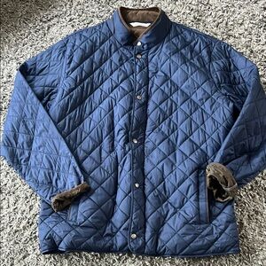 Peter Millar Blue Lightweight Quilted Jacket